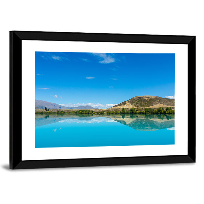 Lake Ruataniwha Wall Art as a framed print