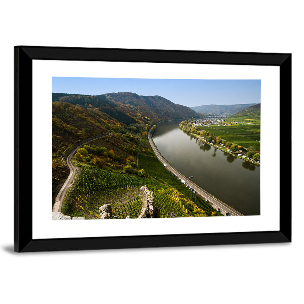 Mosel Valley at Bremm, Germany Wall Art