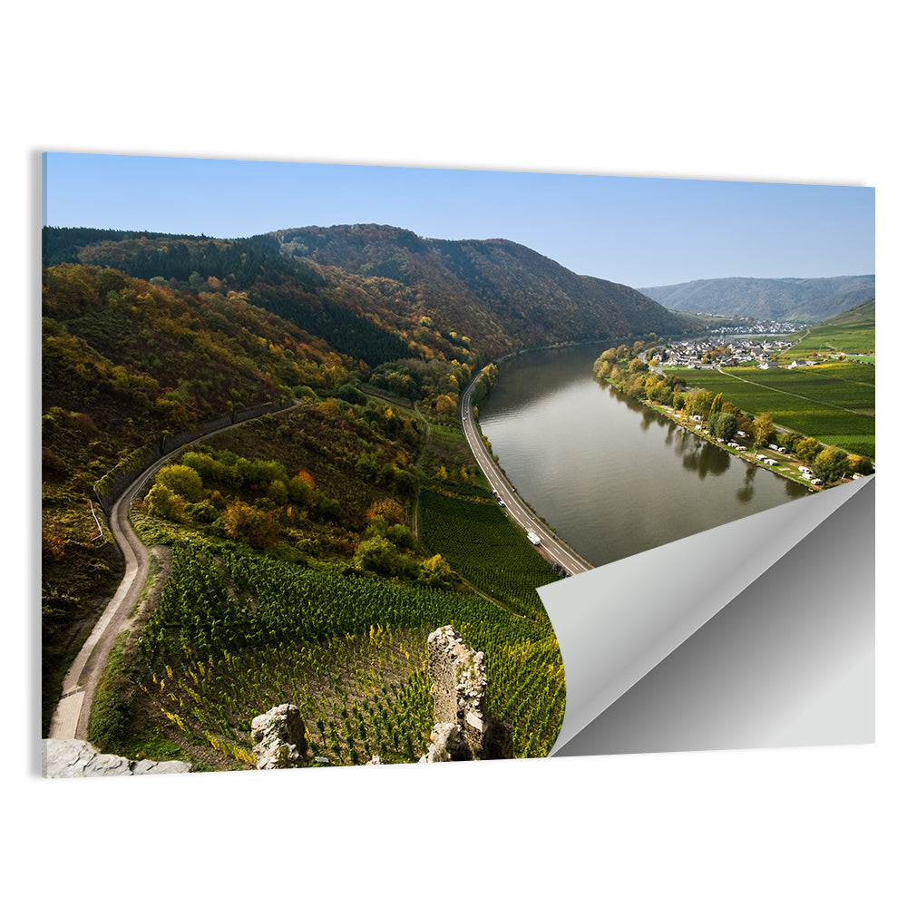 Mosel Valley at Bremm, Germany Wall Art