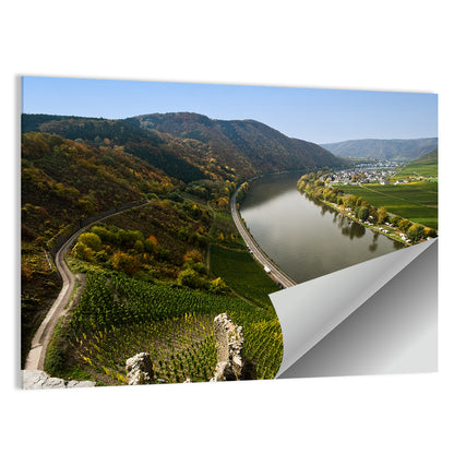Mosel Valley at Bremm, Germany Wall Art