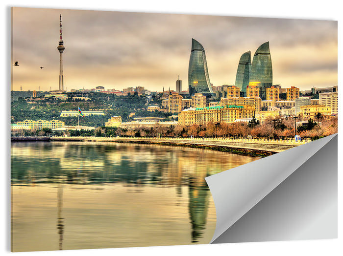 Baku Reflection Wall Art as a poster print