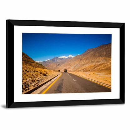 Sunlit Karakorum Highway Pakistan Wall Art