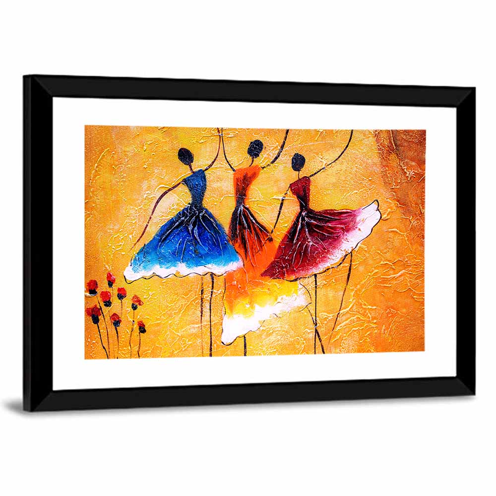 Three Ballet Dancers Wall Art