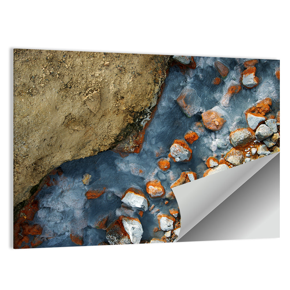 Milky Blue Geothermal Creek Wall Art