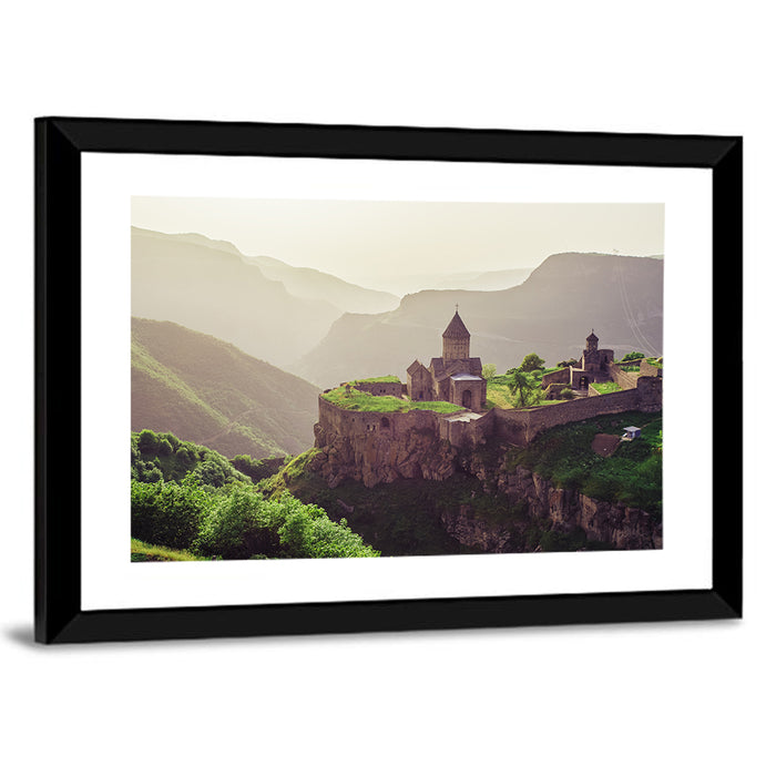 Tatev Monastery at Golden Hour Wall Art as a framed print