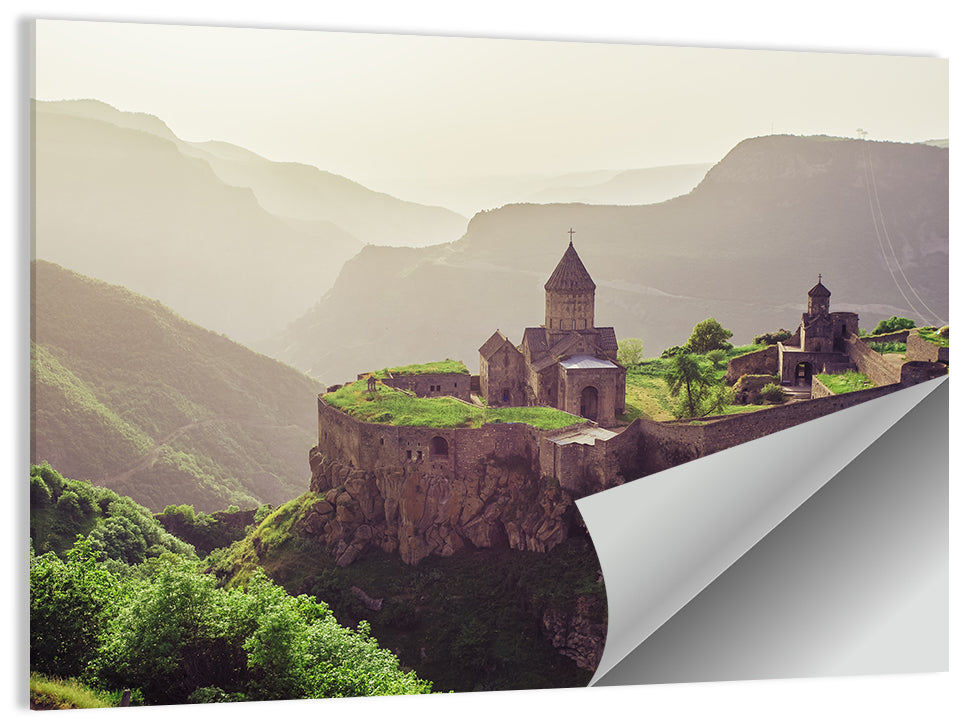 Tatev Monastery at Golden Hour Wall Art
