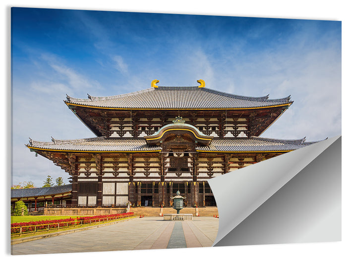 Todai-ji Temple Great Buddha Hall Wall Art as a poster print