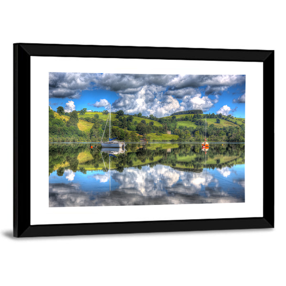 Sailboats on Ullswater Wall Art