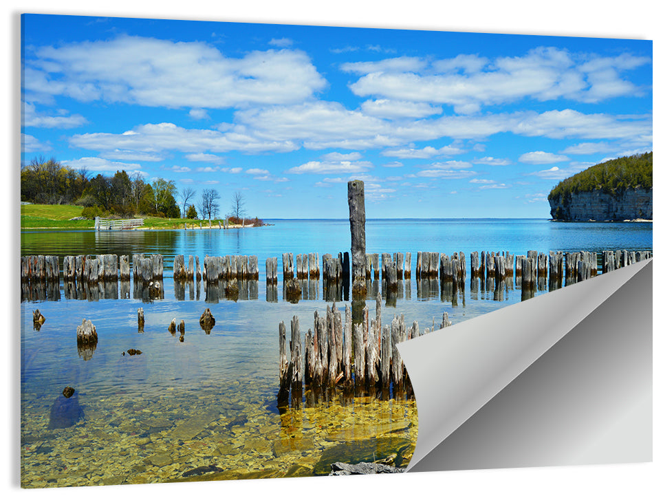 Big Bay De Noc Garden View Wall Art