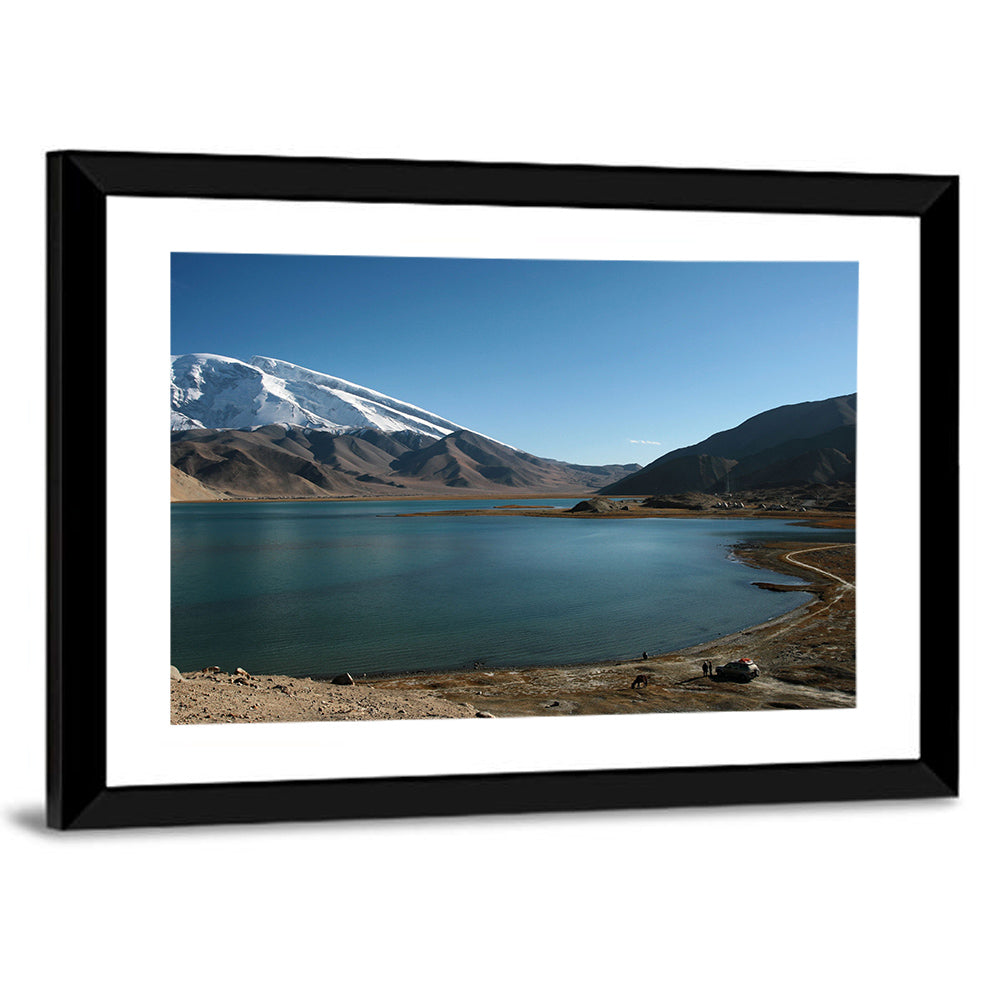 Muztahgata And Kara Kul Lake Wall Art