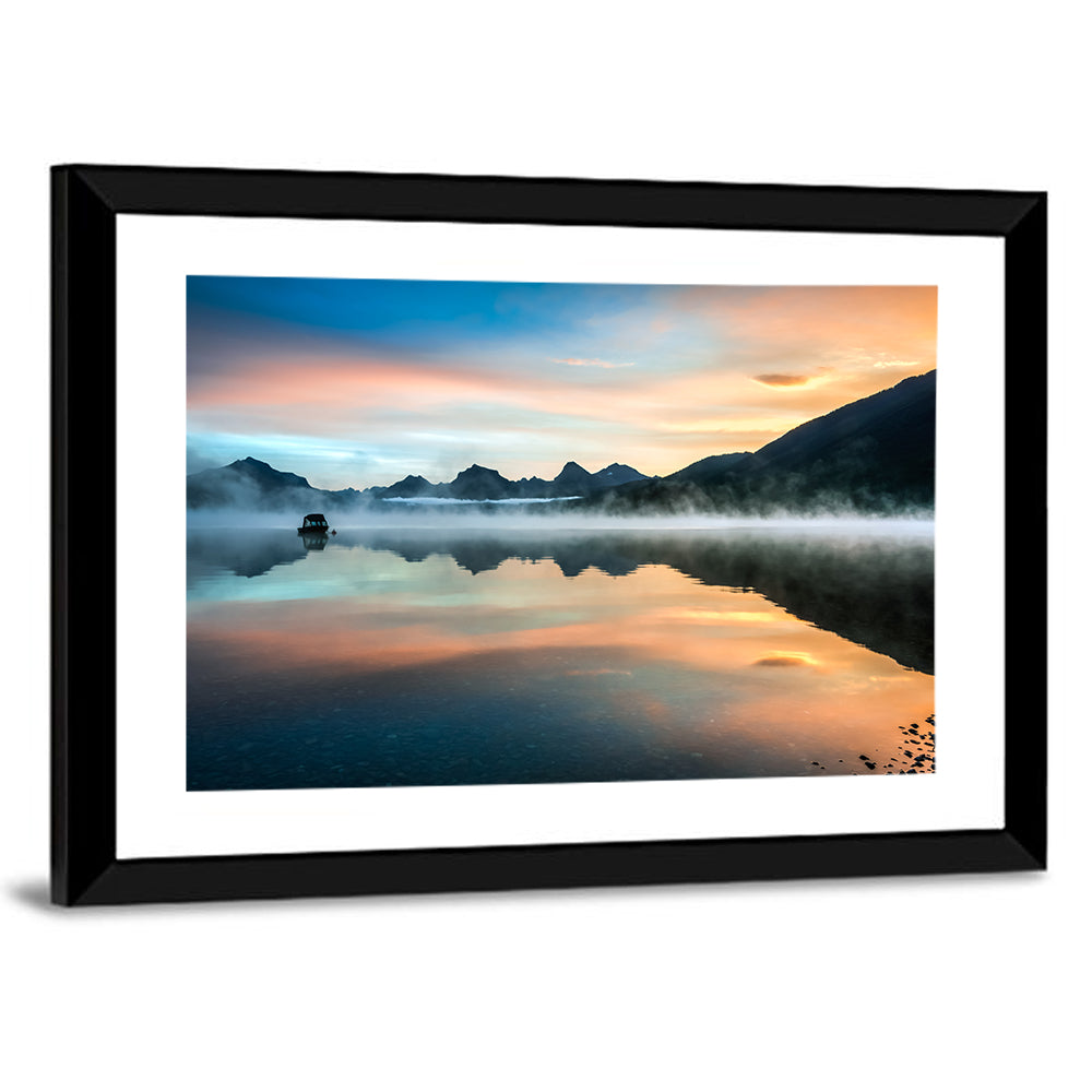 Lake Mcdonald Dawn Mist Wall Art