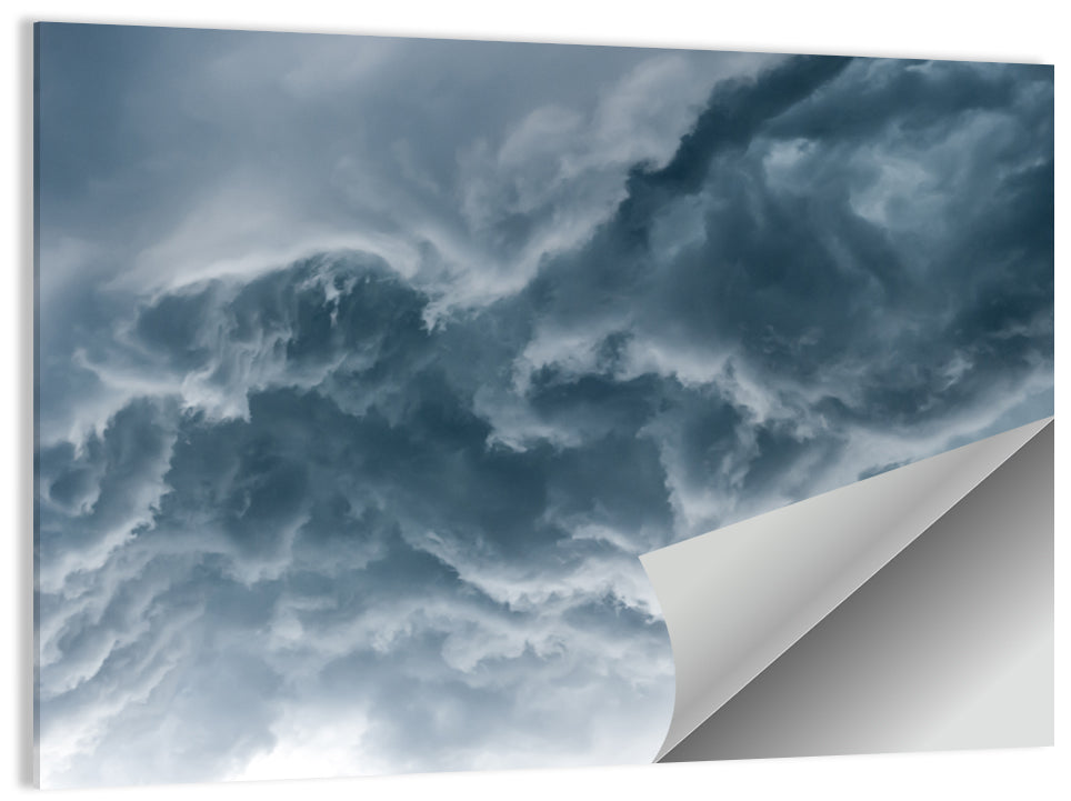 Turbulent Storm Cloud Abstract Wall Art