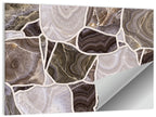 Banded Stone Mosaic Wall Art