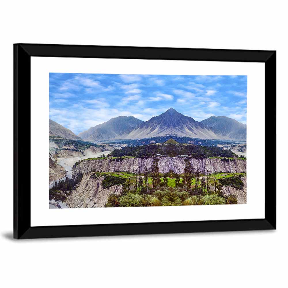 Karimabad Valley Reflection Wall Art