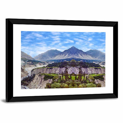 Karimabad Valley Reflection Wall Art
