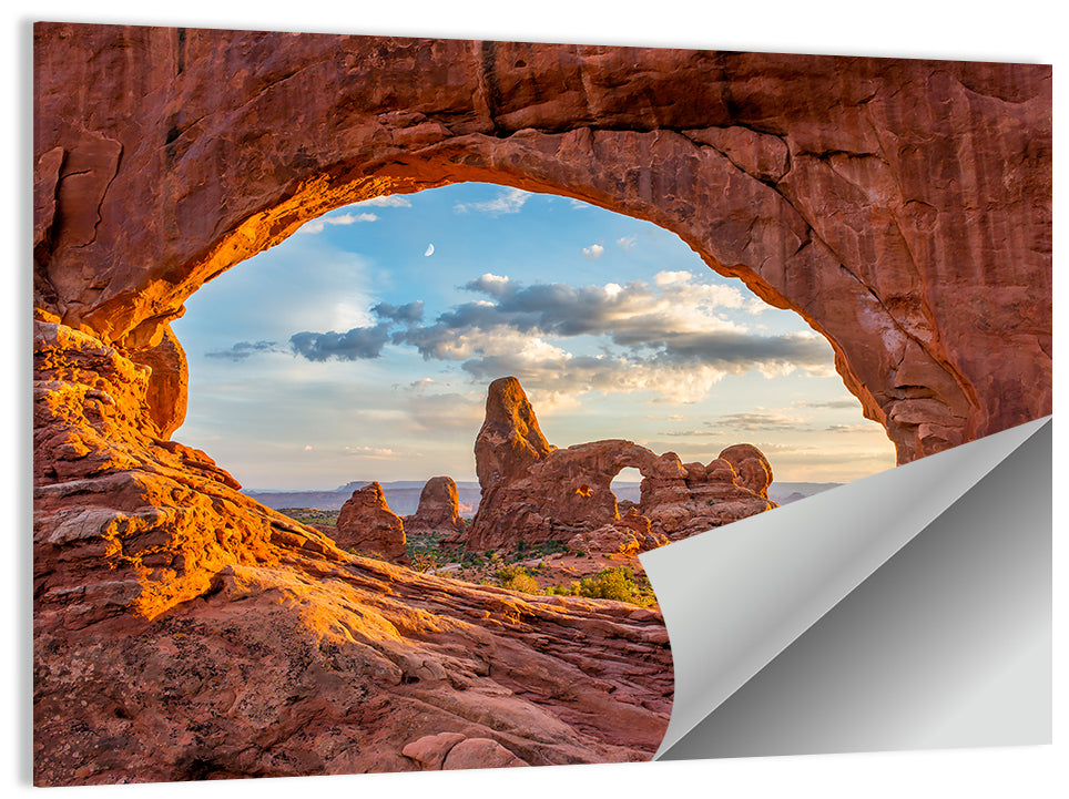 Turret Arch Through North Window Wall Art