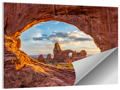 Turret Arch Through North Window Wall Art