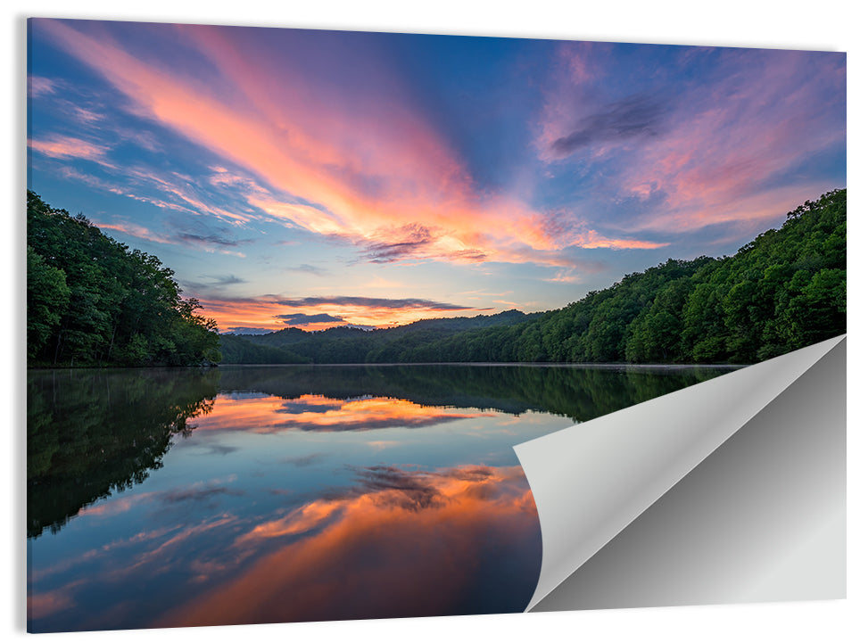 Appalachian Lake Sunset Wall Art