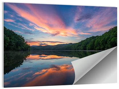 Appalachian Lake Sunset Wall Art