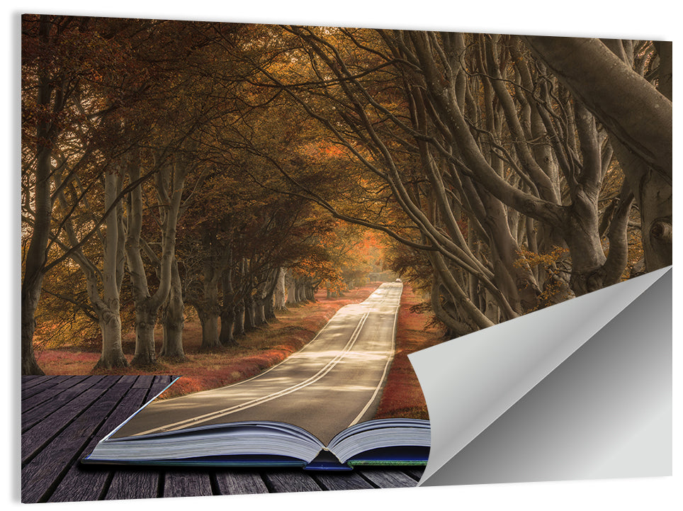 Surreal Book Pathway Wall Art