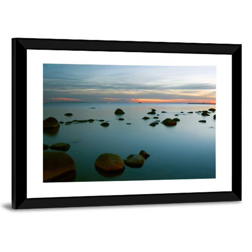 Baltic Sea at Twilight Wall Art