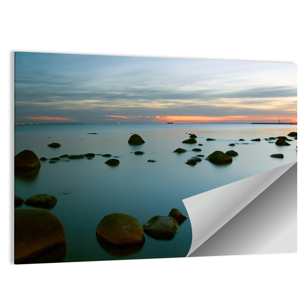 Baltic Sea at Twilight Wall Art