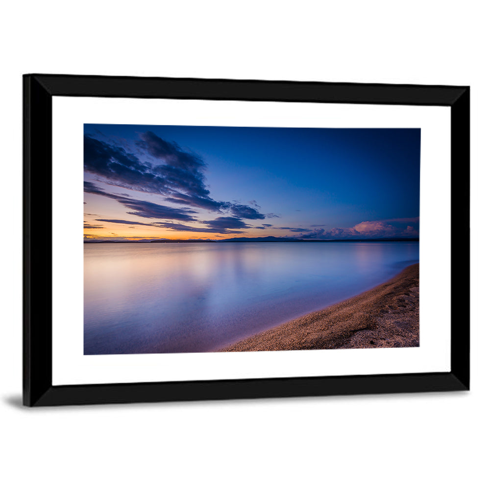 Lake Winnipesaukee Shoreline Sunset Wall Art