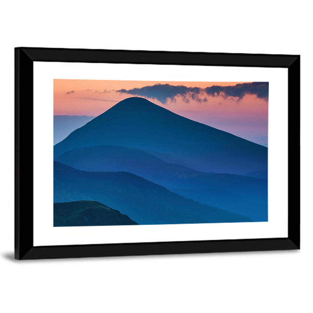 Twilight Mountain Range Wall Art