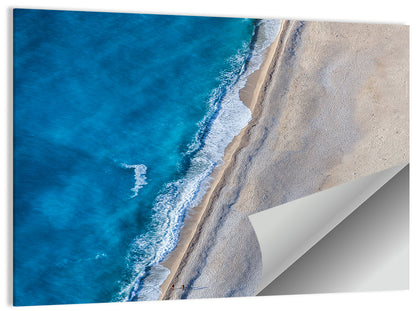 Myrtos Beach Aerial View Wall Art