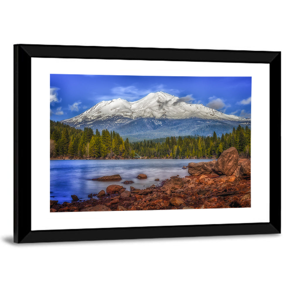 Mount Shasta Over Lake Siskiyou Wall Art