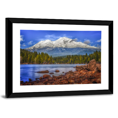 Mount Shasta Over Lake Siskiyou Wall Art