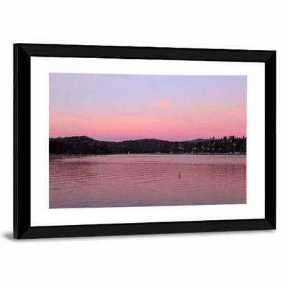 Lake Arrowhead Sunset Reflection Wall Art