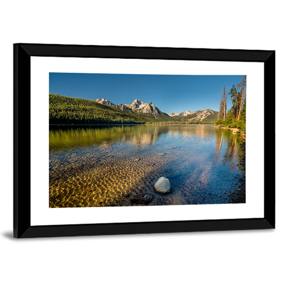 Morning Light at Stanley Lake Wall Art