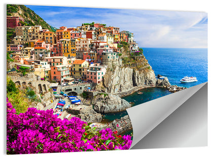 Manarola Cliffside Village Wall Art