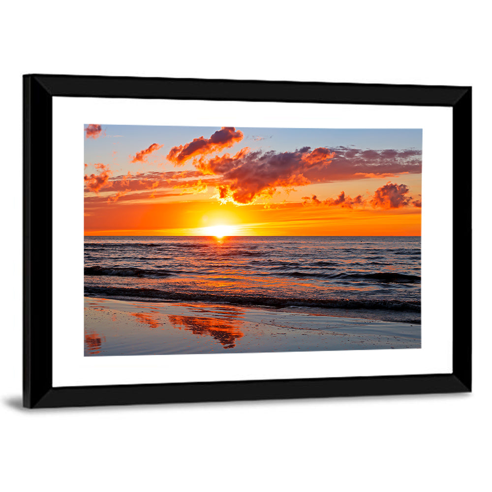 Sunset Over the Baltic Wall Art