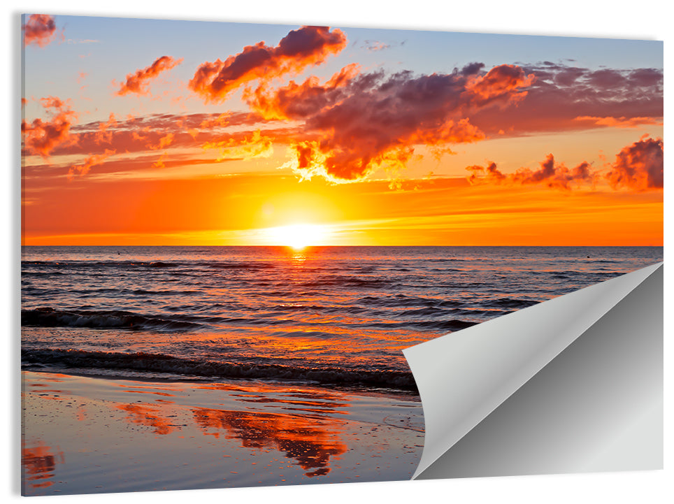 Sunset Over the Baltic Wall Art