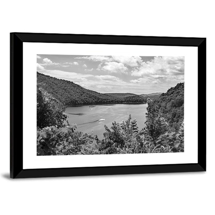 Lake Moomaw Wall Art as a framed print
