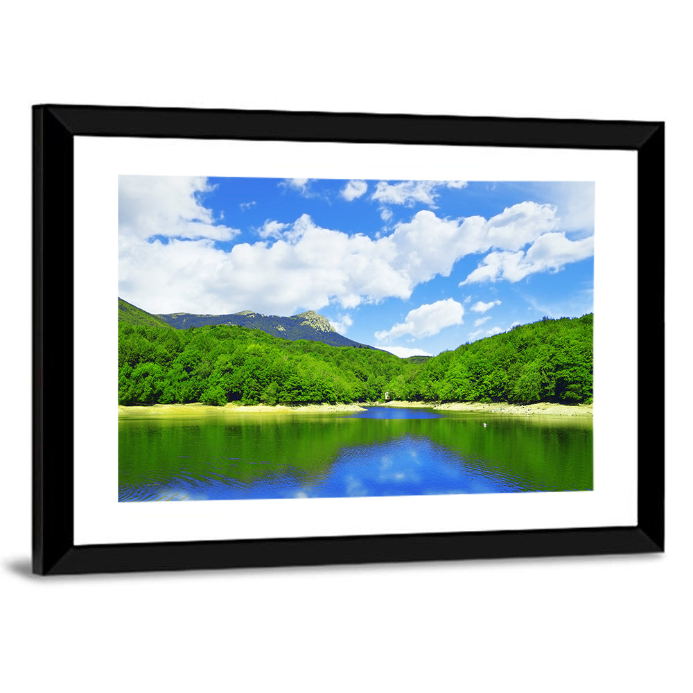 Montseny Mountains from Santa Fe Lake Wall Art