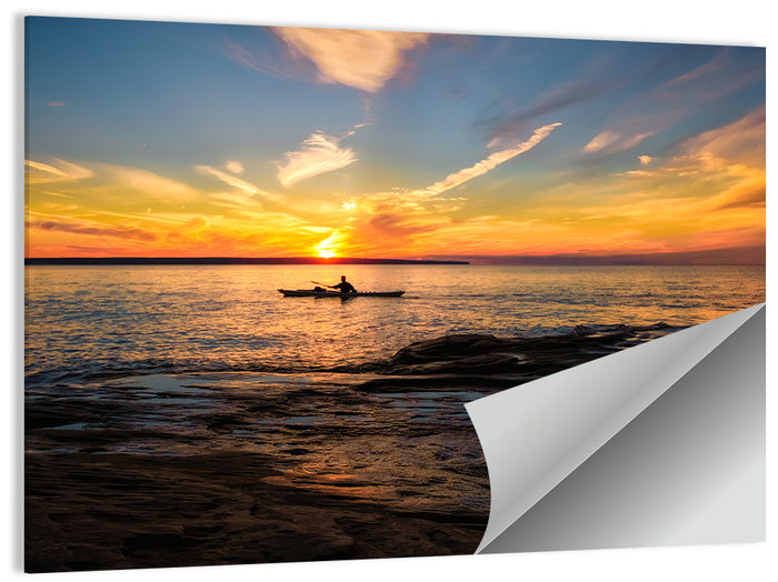 Lake Superior Sunset Wall Art as a poster print