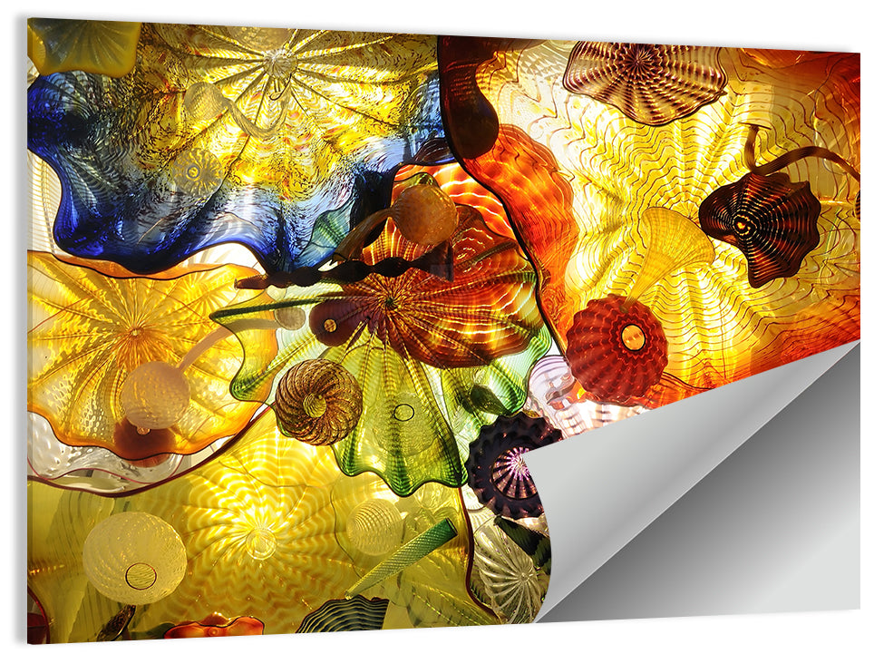 Kaleidoscopic Glass Ceiling Abstract Wall Art