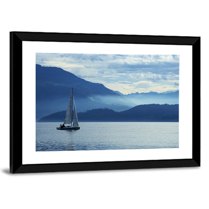 Lake Zug Sailing Wall Art