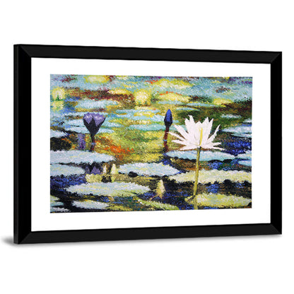 Impressionist Water Lilies Study Wall Art