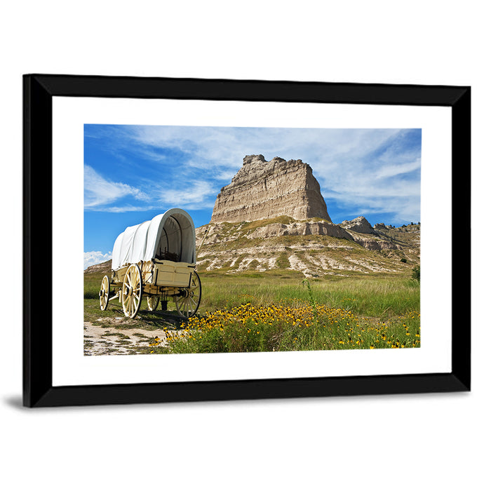 Scotts Bluff National Monument Wall Art as a framed print