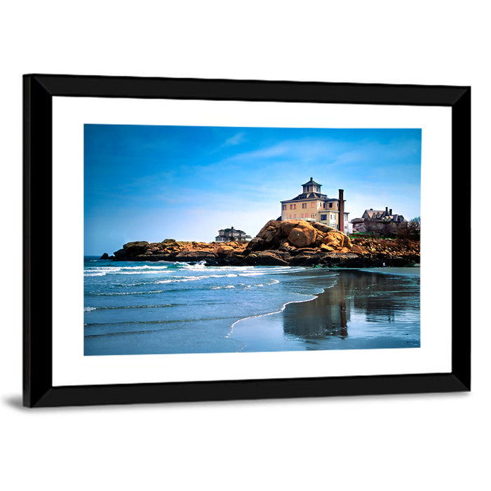 Cape Ann Beach Wall Art as a framed print