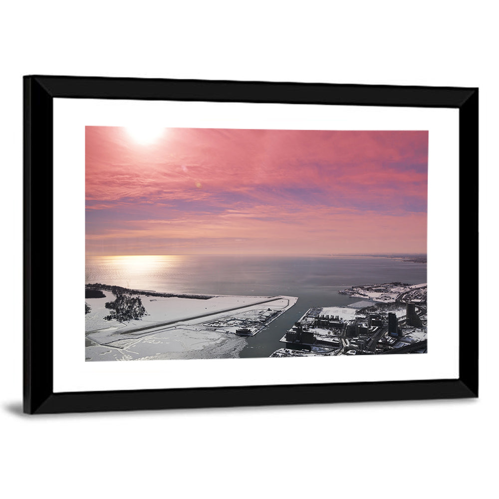 Lake Ontario Winter Skyline Wall Art