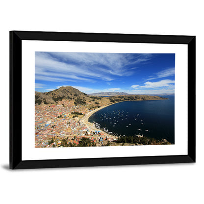 Copacabana Aerial Over Lake Titicaca Wall Art