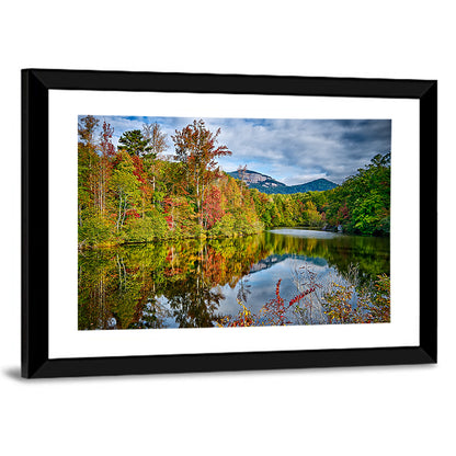 Lake Jocassee Autumn Reflection Wall Art