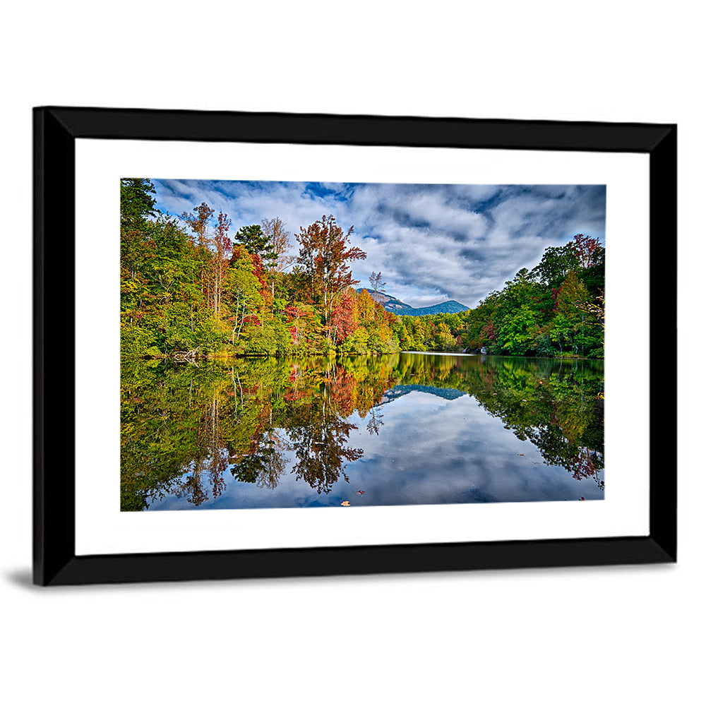 Lake Jocassee Autumn Reflection Wall Art