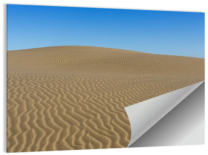 Namib Desert Rippled Sand Dunes Wall Art as a poster print