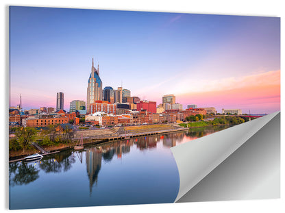 Nashville Skyline at Dusk Wall Art
